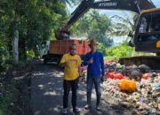 Dinas Perkim LH Relokasi Sampah yang hampir menutup badan jalan di desa Bungi kec.Duampanua