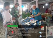 Koramil 1420-01/Panca Lautang Pantau Harga Sembako di Pasar Sentral Bilokka