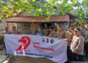 Peduli Sesama, Polres Sidrap Renovasi Rumah Tak Layak Huni Menjelang Hari Bhayangkara