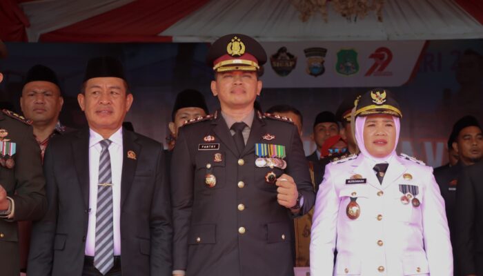 Upacara Hari Bhayangkara di Sidrap Tampilkan Kekompakan TNI-Polri dan Pemda Lewat Defile