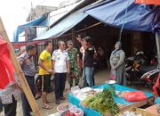 Babinsa Dampingi Sosialisasi Penertiban Pedagang di Pasar Sentral Tanru Tedong