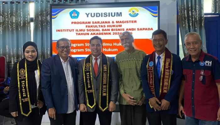 Tiga Alumni Magister Hukum Institut Andi Sapada Raih Predikat Gemilang pada Yudisium Tahun Akademik 2024/2025