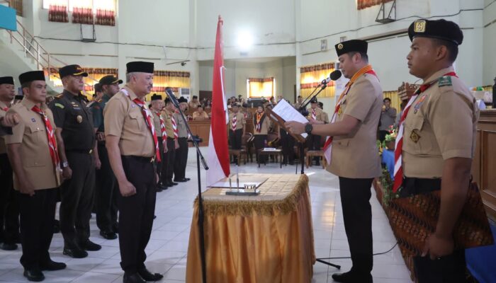 Kwarda Gerakan Pramuka Sulsel Melantik Bupati Pinrang sebagai ketua Majelis pembimbing cabang kwarcab Gerakan Pramuka Pinrang