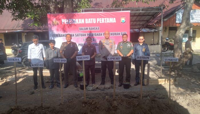 Peletakan Batu Pertama Pembangunan Satuan Pelayanan Pemenuhan Gizi (SPPG) Polres Pinrang, Wujud Komitmen Polri Dukung Kesejahteraan Personil