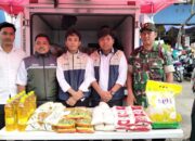 Babinsa Kel. Pangkajene Dampingi Gerakan Pangan Murah, Komitmen Dukung Ketahanan Pangan Dan Kesejahteraan Masyarakat Di Wilayah Binaan