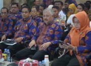 Bupati dan wakil bupati Pinrang didampingi kepala OPD berkesempatan mengikuti lanjutan penilaian kabupaten/kota sehat tahun 2025 secara virtual