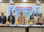 Bupati Pinrang hadiri Muscab ikatan Dokter Indonesia (IDI) kabupaten Pinrang yang digelar diruang rapat RSUD kabupaten pinrang