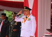 Bupati Pinrang bertindak sebagai inspektur upacara pada peringatan HUT proklamasi kemerdekaan RI ke 80