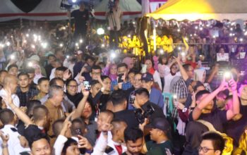 Ribuan warga padati halaman kantor bupati Pinrang di resepsi kenegaraan dalam Rangkah HUT RI ke-80