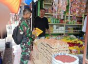 Babinsa Pantau Harga Sembako di Pasar Amparita