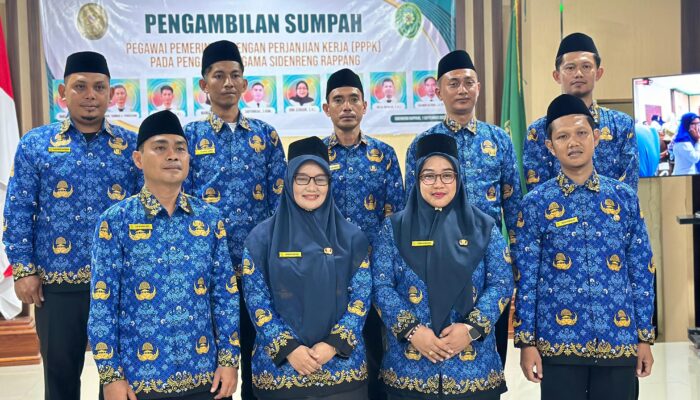 9 PPPK Dilantik di Pengadilan Agama Sidenreng Rappang