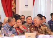 Bupati Pinrang menghadiri kunjungan menteri Dalam Negeri Muh.Tito Karnavian Baruga Asta cinta Rujab gubernur Sulsel