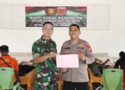 Aksi Kemanusiaan, Personil Polres Sidrap Hadiri Donor Darah di Kodim 1420 Sidrap