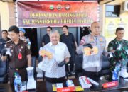 POLRES PINRANG GELAR PEMUSNAHAN BARANG BUKTI NARKOBA JENIS SABU SEBERAT 2,5 GRAM
