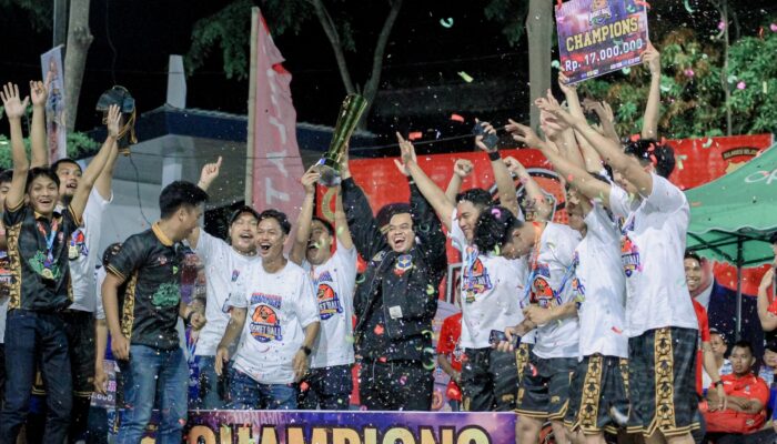 Kapolres Sidrap Tutup Turnament Basket 2025, Tim Rumah Kuning Juara, Bhayangkara Runner Up