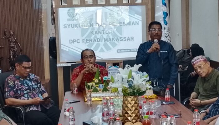 DPC PERADI Makassar Resmikan Kantor Baru, Wujud Komitmen Tingkatkan Profesionalisme Advokat