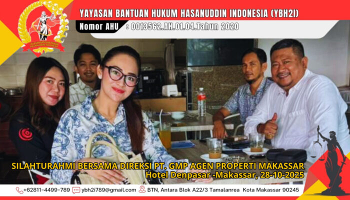 YBH2I Gelar Silaturahmi Bersama Direksi PT. GMP Agen Properti Makassar di Hotel Denpasar
