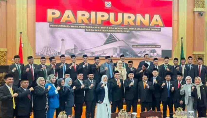 Rapat Paripurna DPRD Tetapkan Appi–Aliyah sebagai Wali Kota dan Wakil Wali Kota Makassar 2025–2030