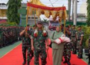 Kodim 1420/Sidrap Gelar Tradisi Penyambutan Resmi Dandim Baru, Letkol Inf Andi Zulhakim Asdar, S.Hub.Int