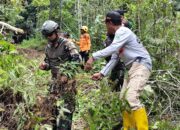 TRC BPBD Sidrap Tinjau Longsor di Leppangeng, 384 KK Terdampak