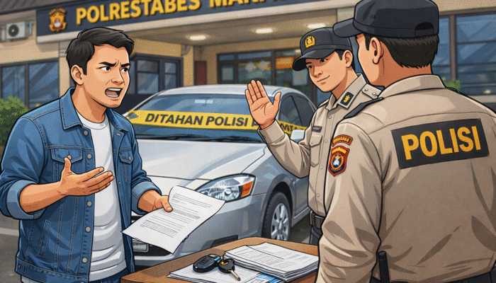 Pemilik Mobil Kecewa, Polrestabes Makassar Dinilai Tidak Transparan Soal Status Kendaraan yang Diamankan