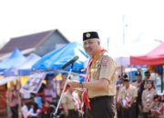 Gelaran jambore kwartir cabang Gerakan Pramuka Pinrang resmi di buka Bupati Pinrang