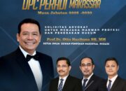 Pelantikan Pengurus DPC PERADI Makassar Periode 2025–2030 Digelar 17 Januari 2026