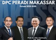 Pelantikan Pengurus DPC PERADI Makassar Periode 2025–2030 Digelar di Hotel Claro