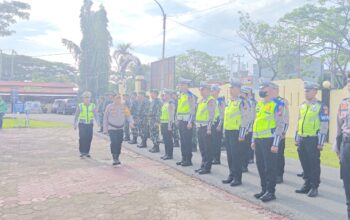 ‎Polres Pinrang Gelar Apel Pasukan Operasi Keselamatan Pallawa 2026