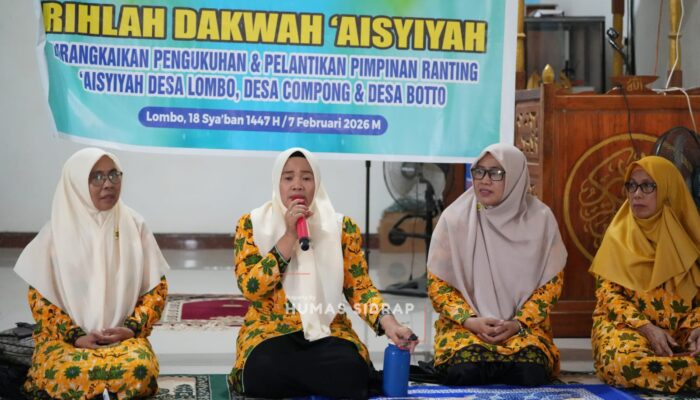 Pengurus Aisyiyah Tiga Desa Resmi Dilantik, Wabup Beri Pesan Amanah