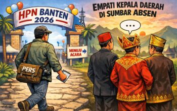 Kuli Tinta Melangkah ke HPN-2026 Banten, Empati Kepala Daerah di Sumbar Absen