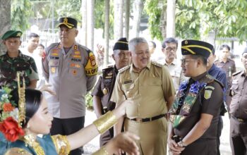 ‎Kapolres Pinrang Hadir dalam Rangkaian Kunjungan Kerja Kepala Kejaksaan Tinggi Sulawesi Selatan di Pinrang‎