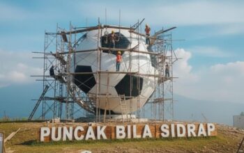 Puncak Bila Sidrap Naik Kelas Bola Raksasa Siap Jadi Magnet Sulsel