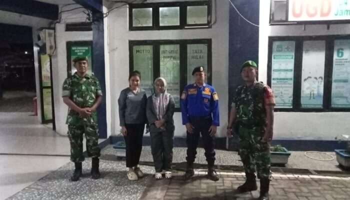 Personel Koramil 1420-04/Watang Pulu dan Damkar Gelar Patroli Malam Skala Besar