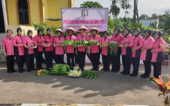 Bhayangkari Ranting Wattangpulu Panen Sayur P2L, Dukung ketahanan pangan