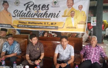 Anggota DPRD kabupaten Pinrang dari partai Golkar Hastam Mattanette.S.T .M.P gelar Reses dan Silaturahmi di desa mattongang-tongang kecamatan Mattiro Sompe