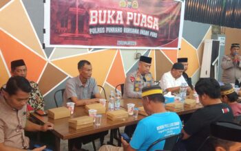 Polres Pinrang gelar buka puasa bersama insan pers dan anak yatim di RM.Bang Haji