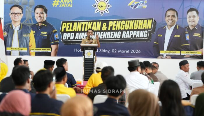 Andi Patonangi Nakhodai DPD AMPI Sidrap 2026–2031, Bupati Tekankan Sinergi Nyata