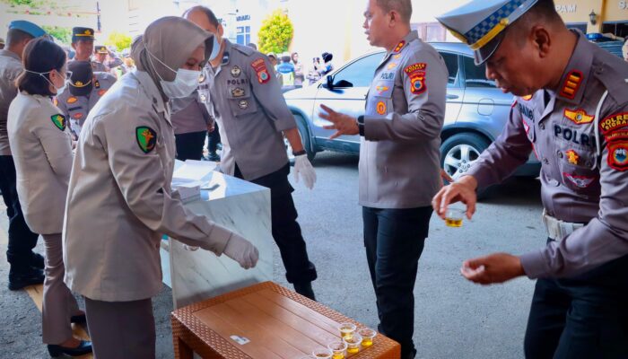 Polres Sidrap Gelar Tes Urine, Fantry: Tidak Ada Toleransi !