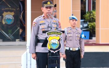 Tingkatkan Kesiapsiagaan Personel, Polres Sidrap dan Jajaran Gelar Apel Siaga Kamtibmas