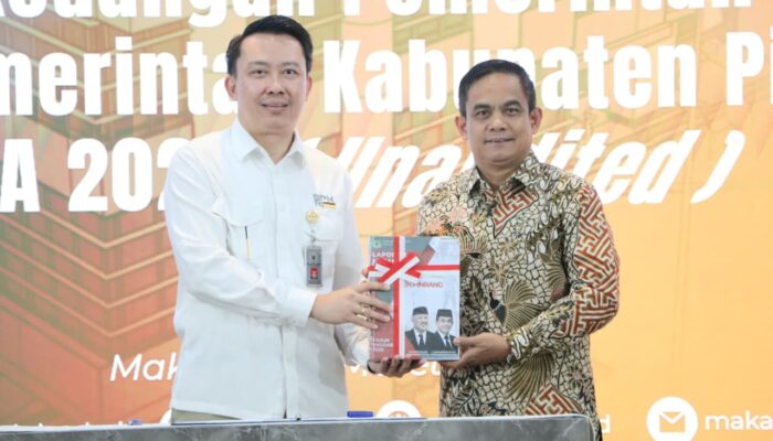 Wakil Bupati Pinrang serahkan langsung laporan LKPD tahun 2025 kepada BPK RI perwakilan provinsi Sulsel