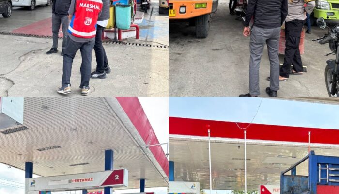 Unit  Tipidter  Satreskrim Polres Pinrang mengecek sejumlah SPBU di wilayah Kabupaten Pinrang, Sulawesi Selatan