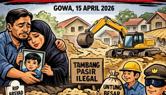 Tragis! Bocah 6 Tahun Tewas Tenggelam di Tambang Pasir Ilegal Dekat Permukiman di Gowa