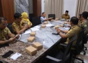 Guna menciptakan kenyamanan dan ketertiban kawasan pasar sentral ,wakil bupati gelar rapat koordinasi