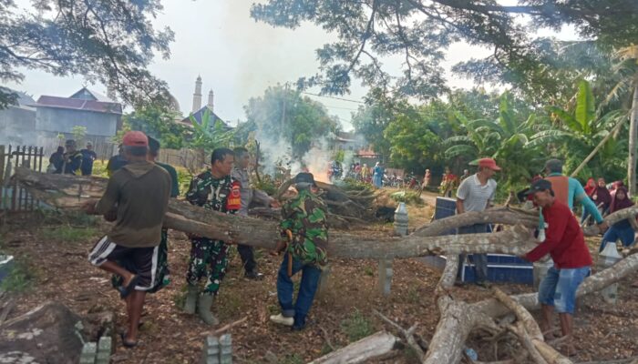 Wujudkan Lingkungan Asri, Babinsa Pancarijang Gelar Karya Bakti Bersama Warga Rijang Panua