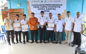 Pemkab Pinrang bersama badan pusat statistik gelar layanan Desa cantik statistik di kecamatan lanrisang