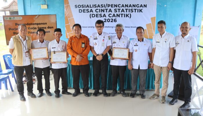 Pemkab Pinrang bersama badan pusat statistik gelar layanan Desa cantik statistik di kecamatan lanrisang