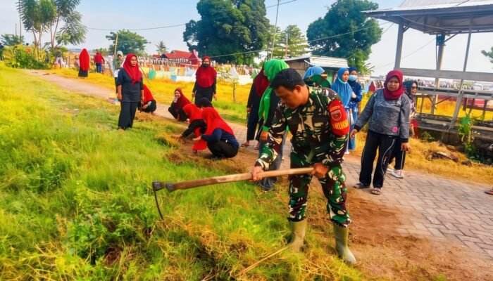 Sinergi Pemkab Sidrap, TNI dan Masyarakat Gelar Karya Bakti Besar di Wettee