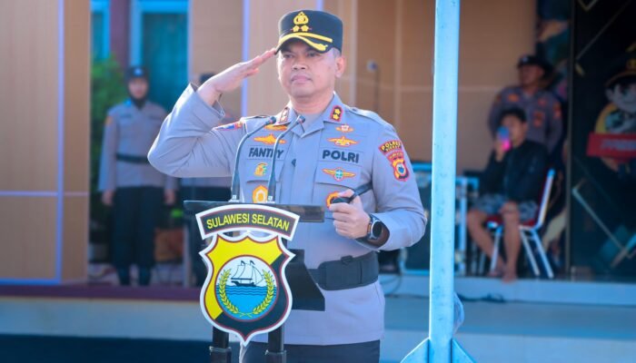 Kapolres Sidrap Pimpin Upacara Pembukaan Latihan Kerja Siswa Pendidikan Polri Tahun 2026