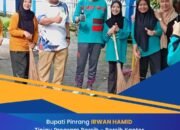 Bupati Pinrang Tinjau Program Bersih – Bersih Kantor Dukung Gerakan Indonesia ASRI